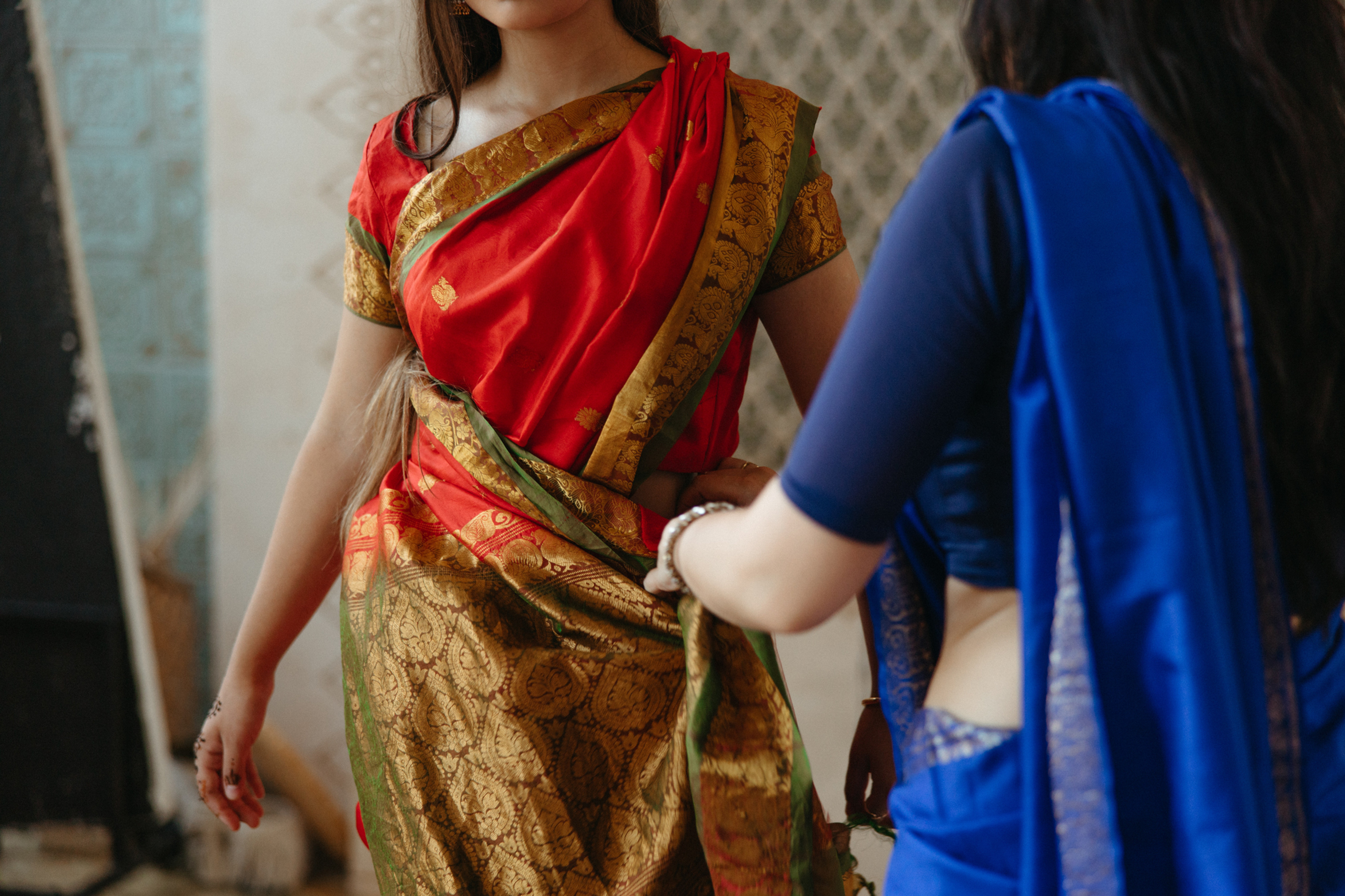 Professional saree draping service in Boring Road Patna